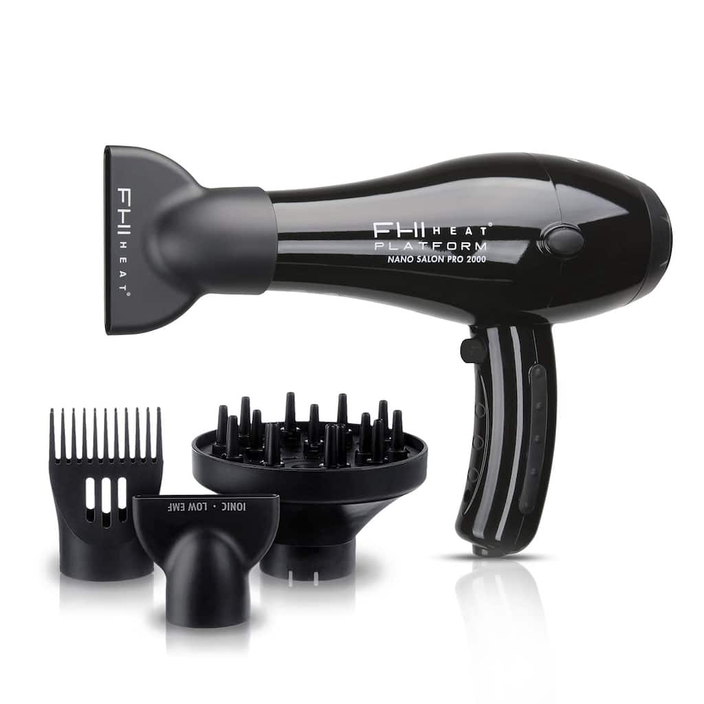 FHI HEAT Platform Nano Power Salon Pro 2000 Tourmaline Ceramic Quick Dry Hair Dryer