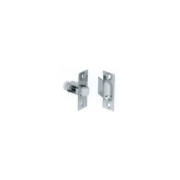 slide 1 of 1, Ives Wrought Brass Adjustable Roller Catch 2 1/4" x 7/8" Face Plate