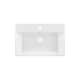 Claire Ceramic Console Sink White Basin Gold Legs