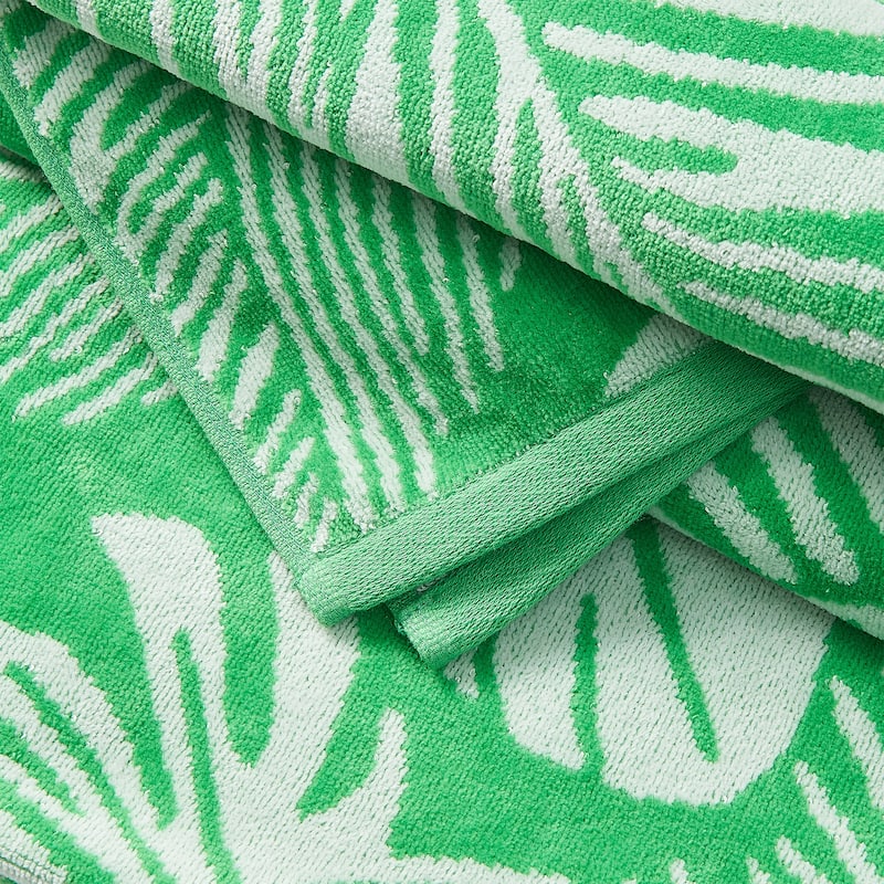 Linery & Co. 100% Cotton Jacquard 2 Pack Summer Beach Towels