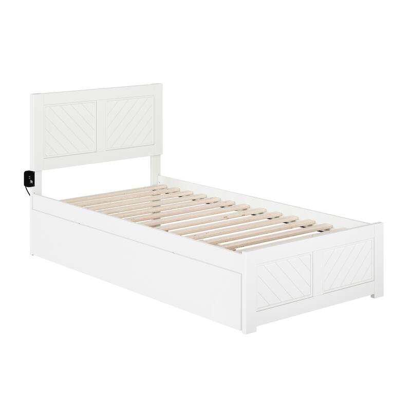 AFI, Canyon Platform Bed with Matching Footboard & Trundle
