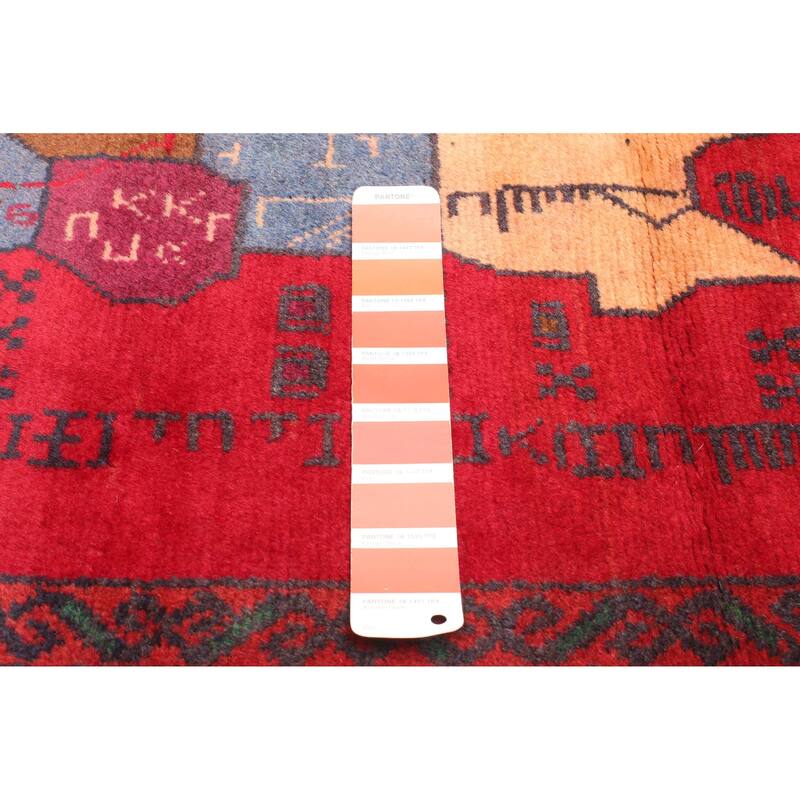 ECARPETGALLERY Hand-knotted Teimani Red Wool Rug - 3'8 x 6'8