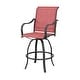 preview thumbnail 16 of 20, Patio Festival 3-Piece Outdoor Metal Bar Height Swivel Bistro Set
