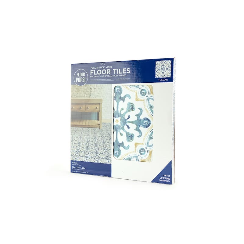 FloorPops Tuscan Peel & Stick Floor Tiles