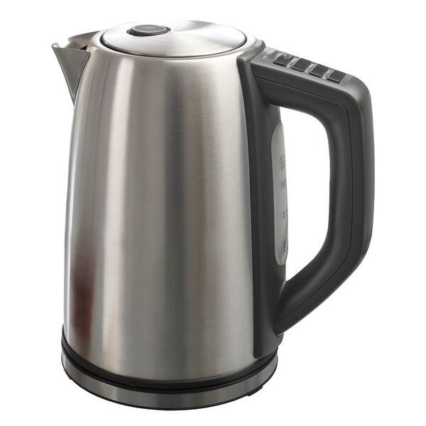 Capresso H20RB H2O 57oz Steel Plus Water Kettle Black Certified