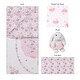 preview thumbnail 3 of 8, Sammy & Lou Blooming Ballet Pink, White and Gray 4 Piece Crib Bedding Set