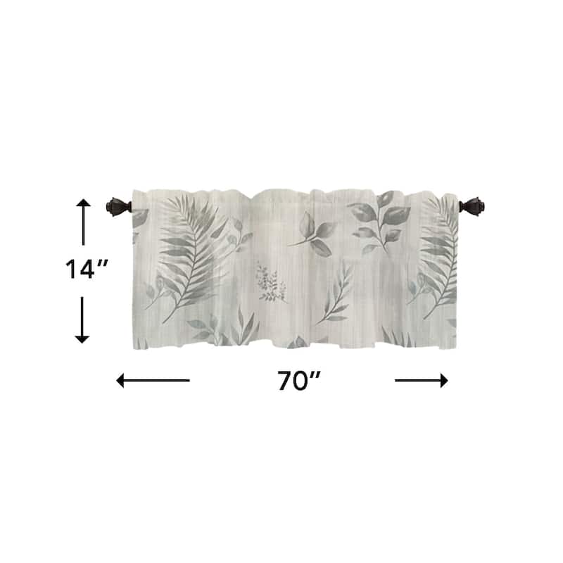 Rothbury Leaf Pattern Fabric Shower Curtain