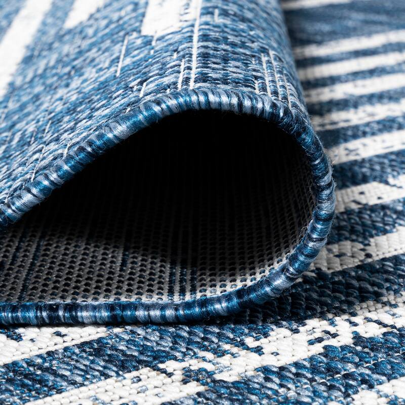 JONATHAN Y Colonia Berber Stripe Geometric Indoor/Outdoor Area Rug