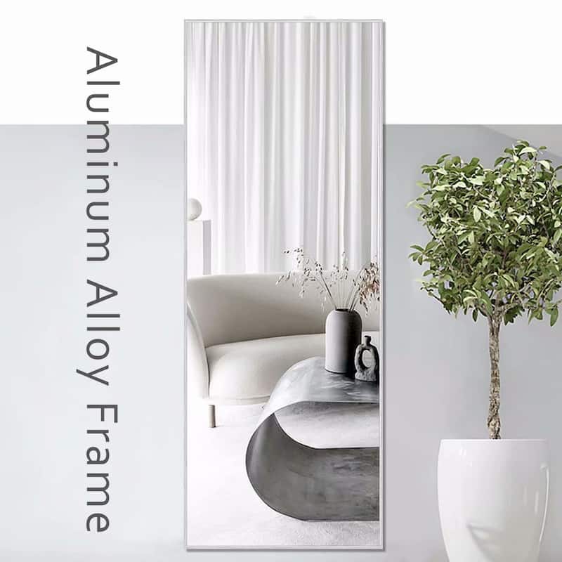 Dovelina Modern Full Length Floor Mirror - Freestanding Vanity Mirror for Bathroom or Living Space