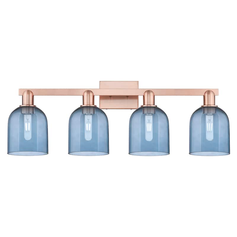 Innovations Lighting 716-4W-12-33 Bella Vanity Bella 4 Light 33" Wide - Antique Copper / Blue