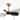 28" Black Modern Dimmable LED Ceiling Fan with Light and Remote