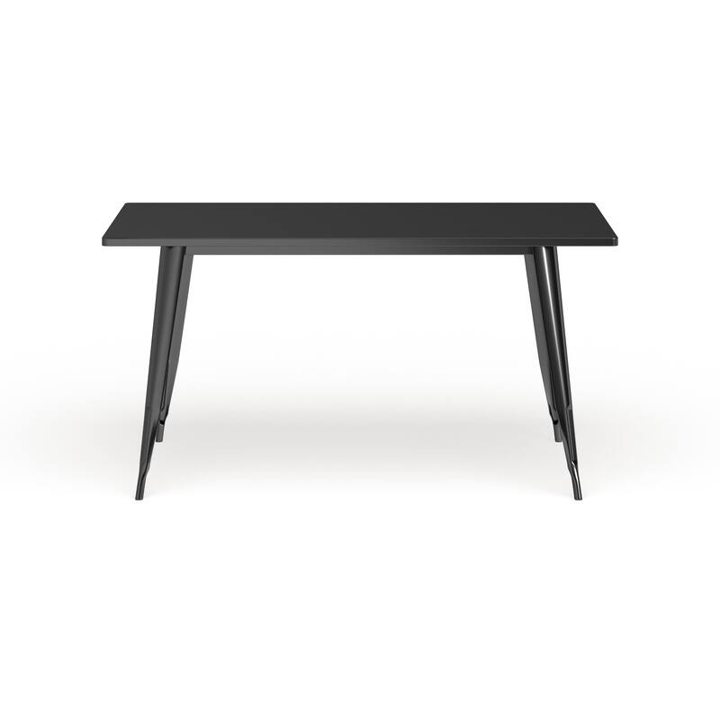 31.5" x 63" Rectangular Metal Indoor-Outdoor Table - Industrial Table - 31.5"W x 63"D x 29.5"H