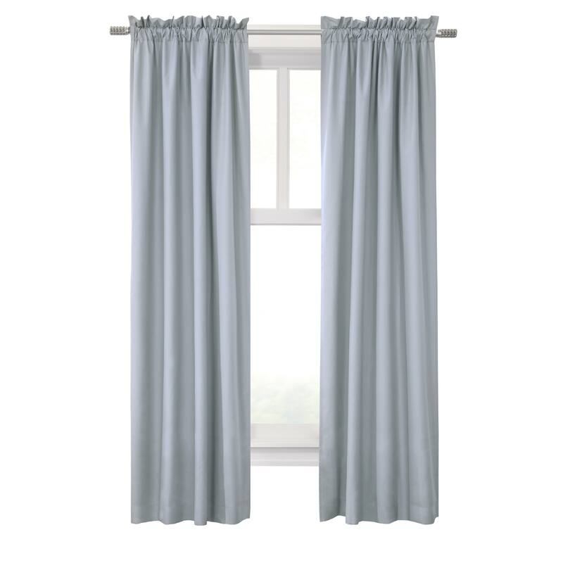 ThermaLogic Prescott Insulated Room Darkening Solid Curtain Panel Pair