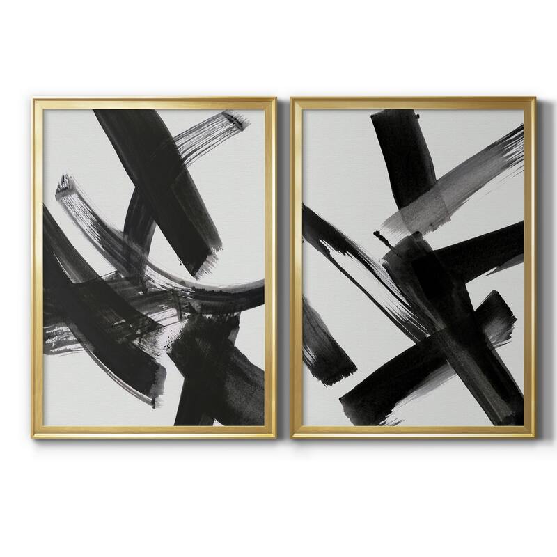 Black Magic I Premium Framed Print - Ready to Hang - Multi-Color - 26.5X36.5 - Gold