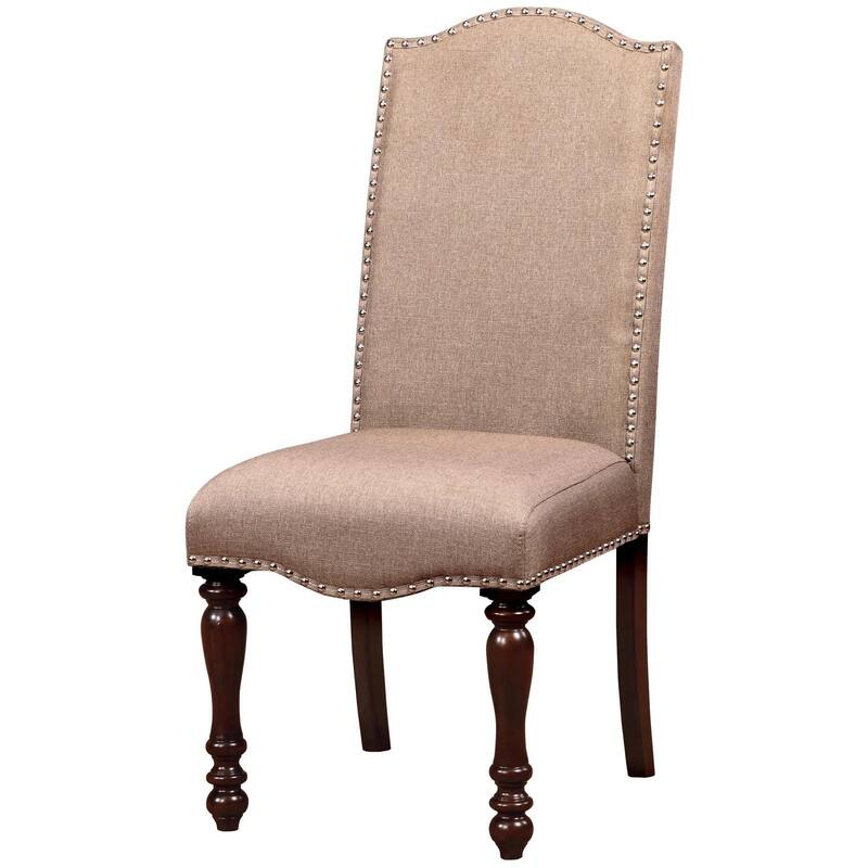 Side Chairs Padded Turned Legs Dining Room