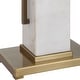 preview thumbnail 6 of 5, Uttermost Column White Marble Table Lamp - 19 W x 35 H x 9 D (inches)