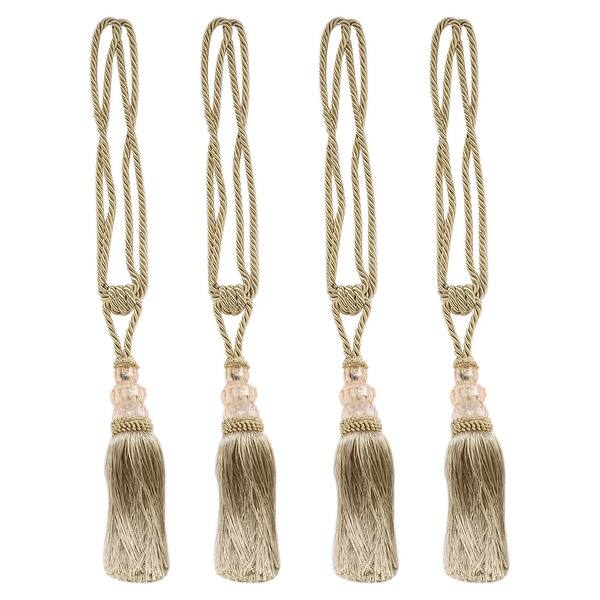 Shop Curtain Tiebacks Holdbacks W Hooks Curtain Rope Holder 4 Set