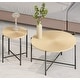 preview thumbnail 4 of 22, Crafted Wood Radial Pattern Coffee Table Set