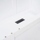 preview thumbnail 17 of 16, Full Size Kids Bed House Bed with Shelves and Sockets and USB Port, Gray