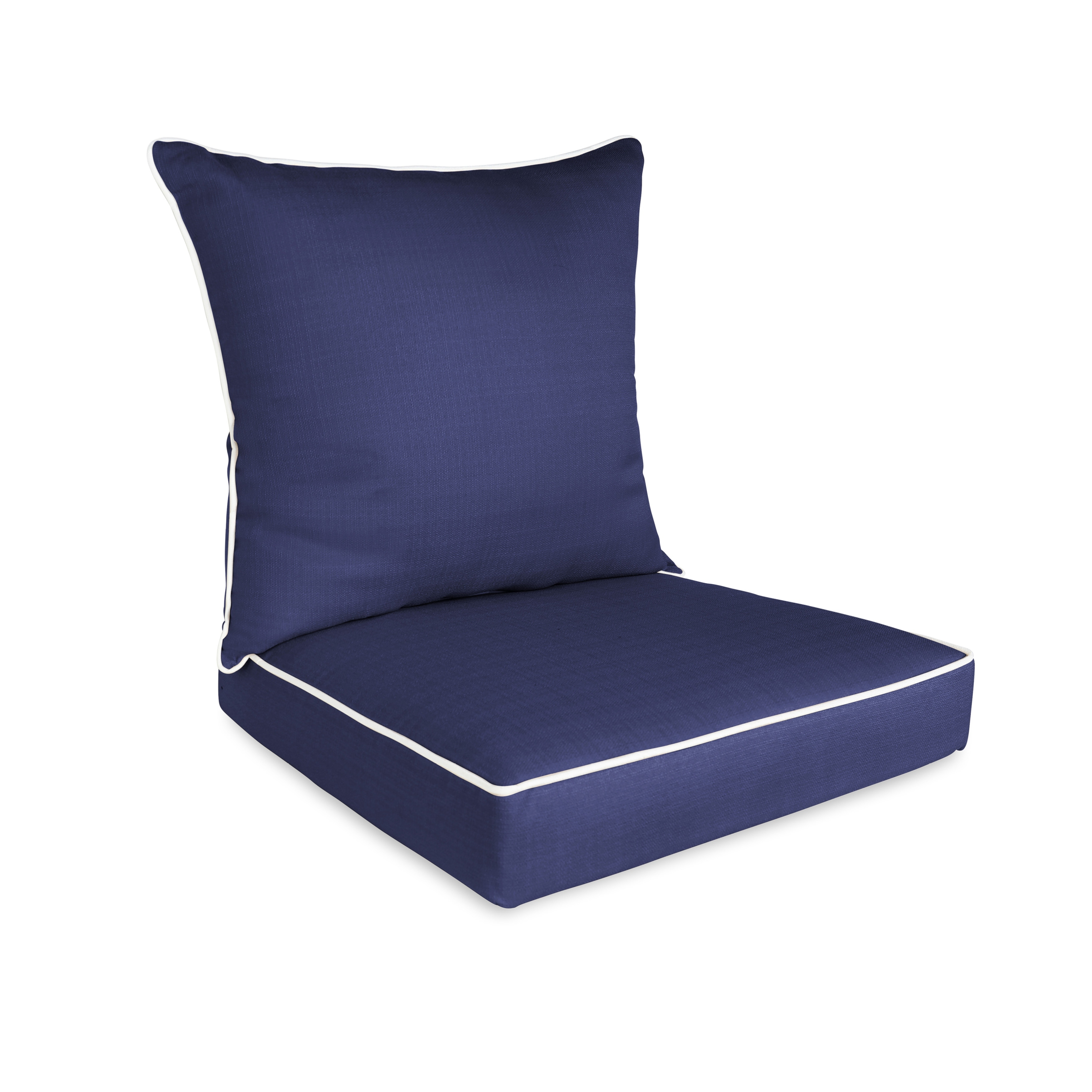 Outdoor/Indoor 2-Piece Deep Seat Cushion Set for Patio Furniture