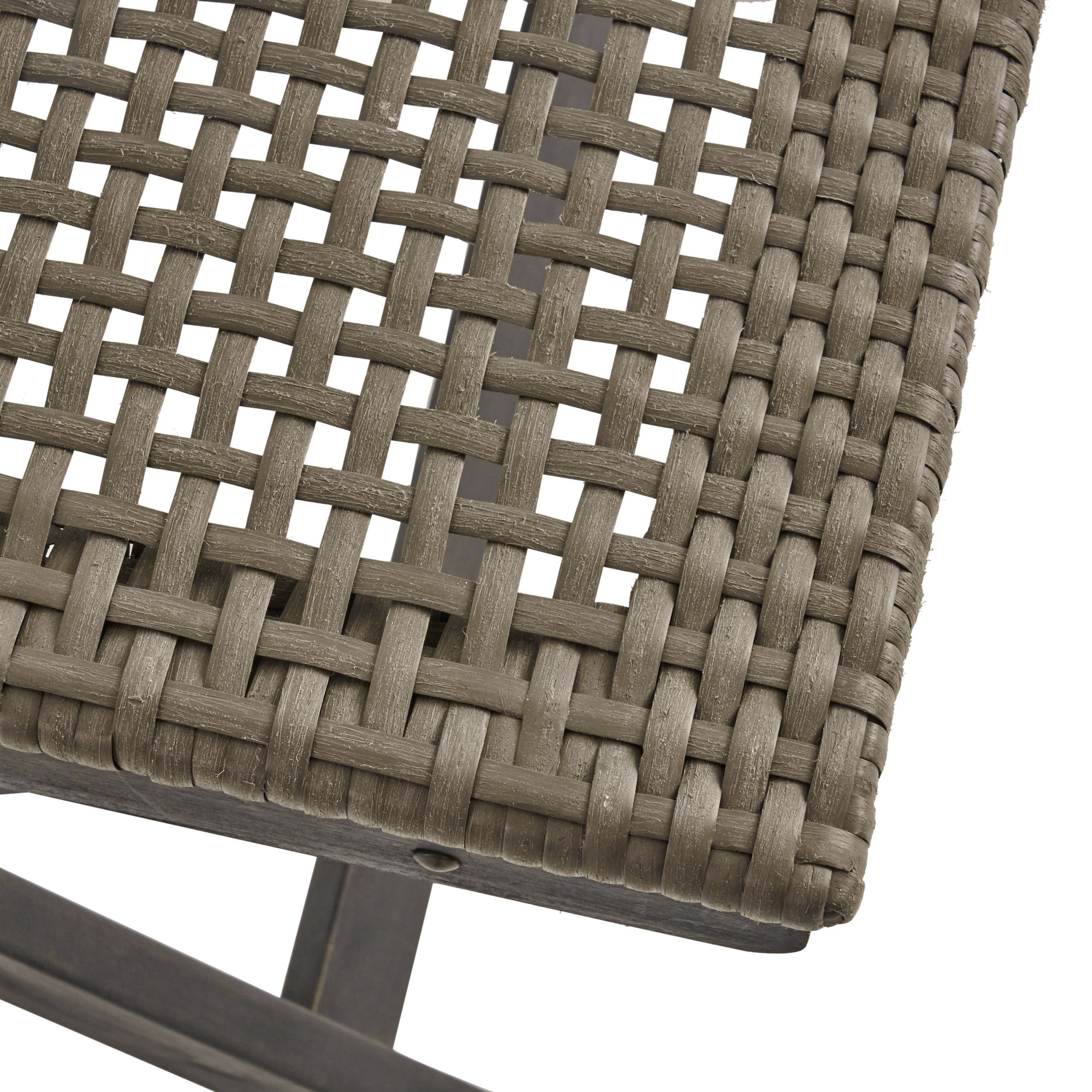 Hillside outdoor acacia wood wicker foldable bistro set with chairs and table by christopher knight home sale