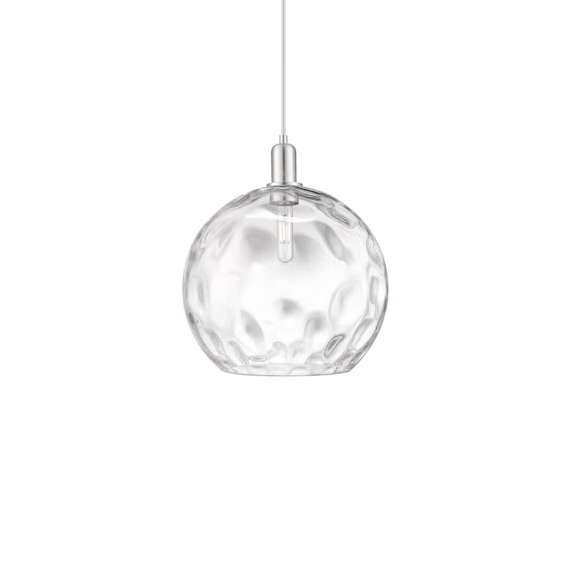 Innovations Lighting 716-1P-16-13 Athens Water Glass Pendant Athens - Brushed Satin Nickel / Clear Water Glass