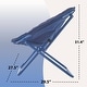 preview thumbnail 3 of 4, Urban Lifestyle Quilted Folding Saucer Chair
