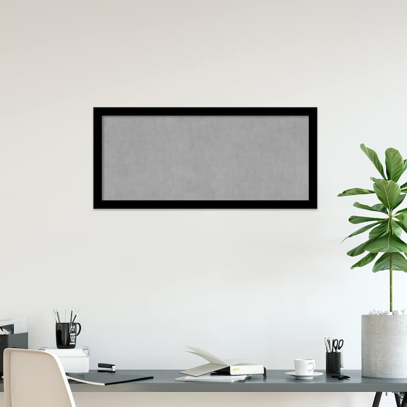 Amanti Art Basic Black Narrow Framed Magnetic Board