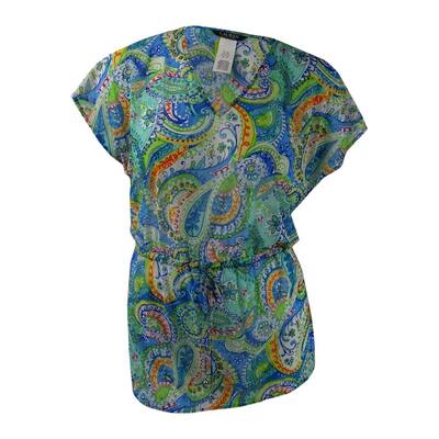 Lauren Ralph Lauren Women's Carnivale Paisley Mesh Cover-Up