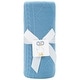preview thumbnail 12 of 12, Pink Knit Blanket Denim Blue