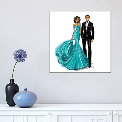 iCanvas "Michelle & Barack Obama" by Emma Kenny Canvas Print