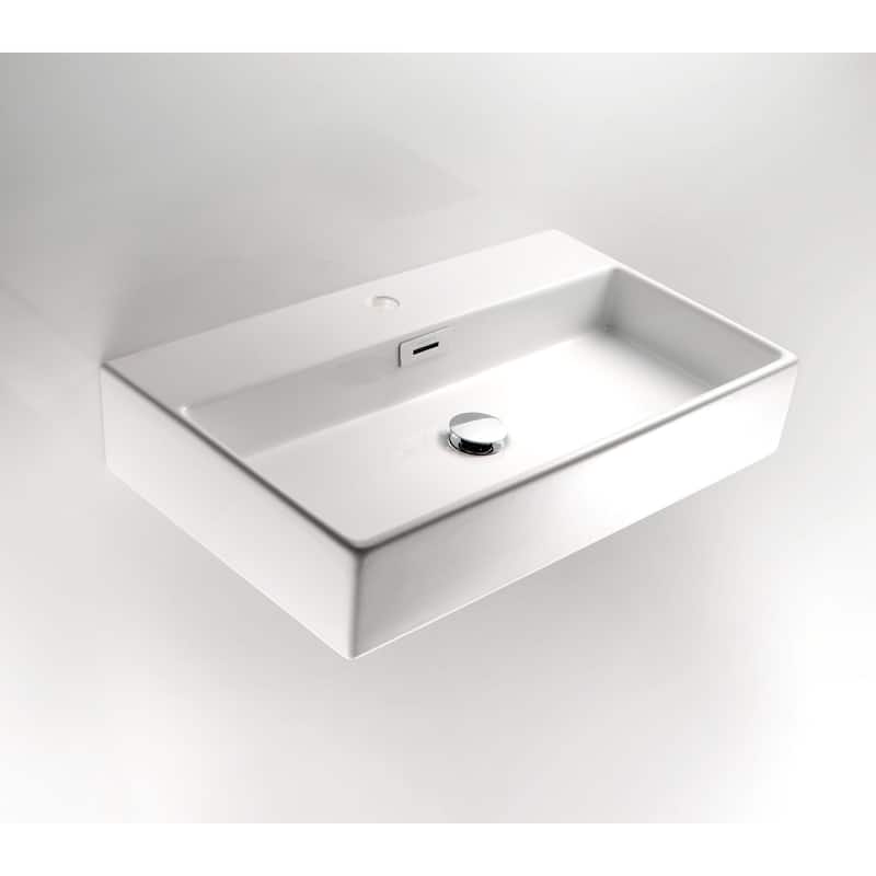 WS Bath Collections 19-7/8" Vessel or Wall Mounted Bathroom Sink -