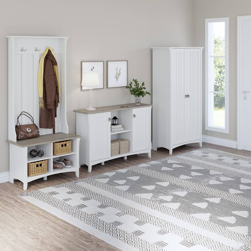 Salinas Hall Tree with Shoe Storage Bench by Bush Furniture