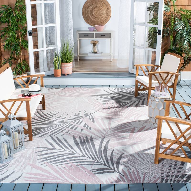 SAFAVIEH Courtyard Mitsuki Indoor/ Outdoor Waterproof Patio Backyard Rug