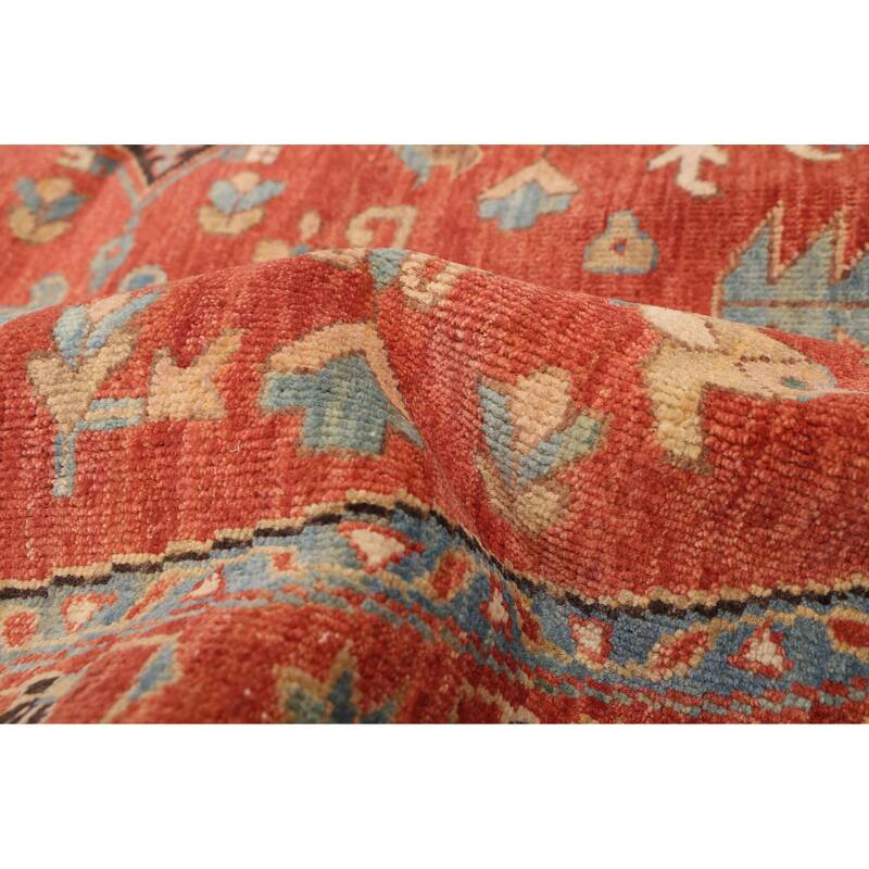 ECARPETGALLERY Hand-knotted Jules Sultane Red Wool Rug - 10'0 x 10'0