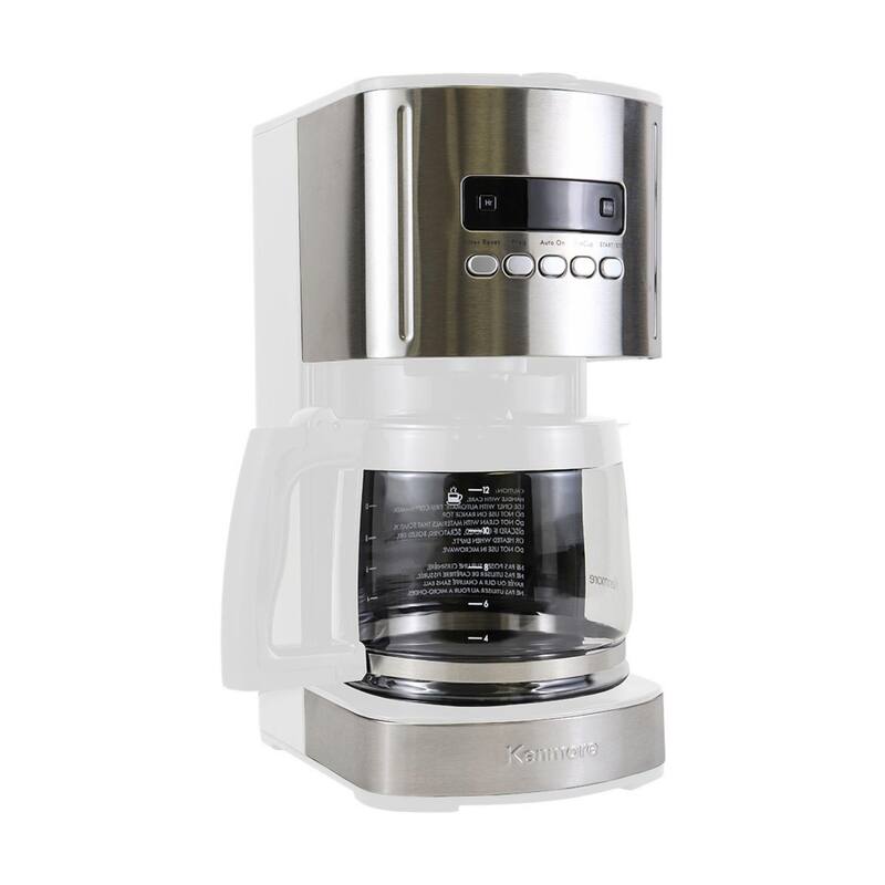 Kenmore Aroma Control Programmable 12-cup Coffee Maker, White/Stainless