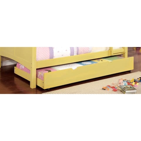 Furniture of America Pice Modern Twin Solid Wood Pull-out Trundle