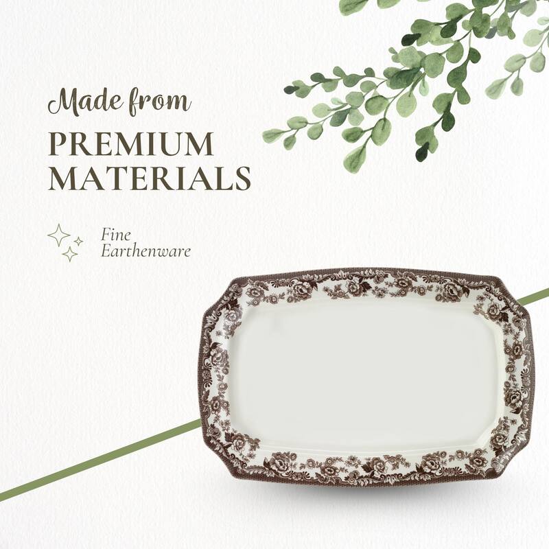 Spode Delamere Rectangular Platter - 17.5 inch