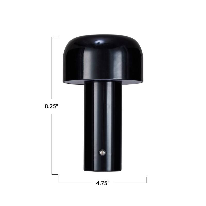 Metal LED Rechargeable Table Lamp - 4.9"L x 4.9"W x 8.3"H