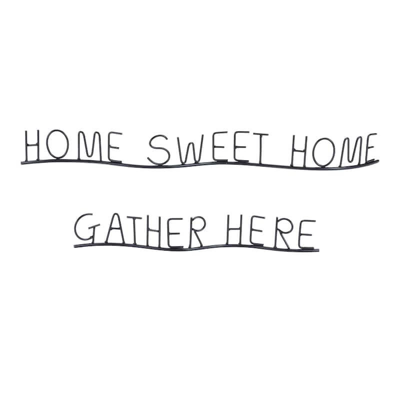 Gather and Home Sentiment Decorations - 21" - Set of 4