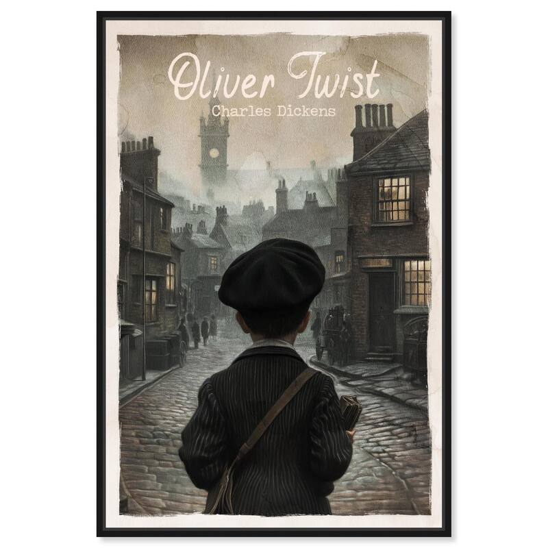 Oliver Twist Classic Canvas by Art Remedy - Black - 24" x 36"