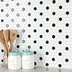 preview thumbnail 9 of 9, Merola Tile Metro 1" Hex Glossy Wht w/BlkDot 10-1/4"x11-7/8" Porcelain Mosaic Tile
