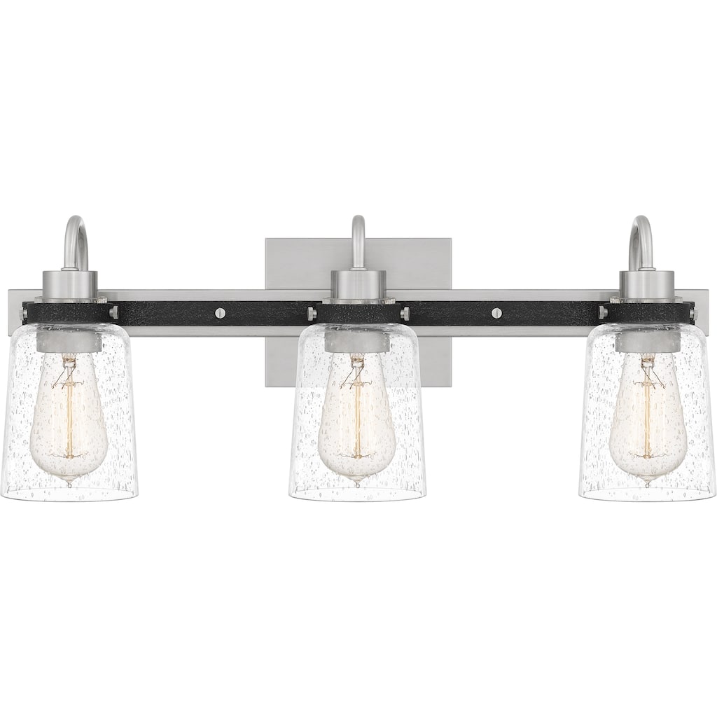 Axel 3-Light Brushed Nickel Vanity Light - Brushed Nickel
