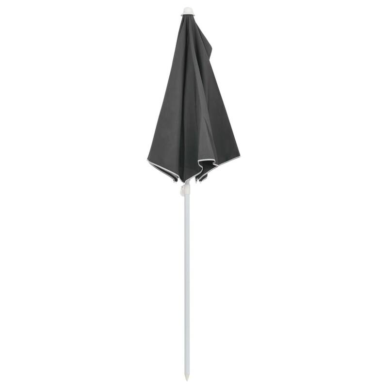 70.9"x35.4" Garden Half Parasol with Pole 8 Colors