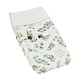 preview thumbnail 1 of 4, Floral Leaf Collection Girl Changing Pad Cover - Green and White Boho Watercolor Botanical Woodland Tropical Garden