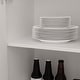 preview thumbnail 47 of 82, White Buffet Sideboard & Curio Bookcase Cabinet with Glass Doors