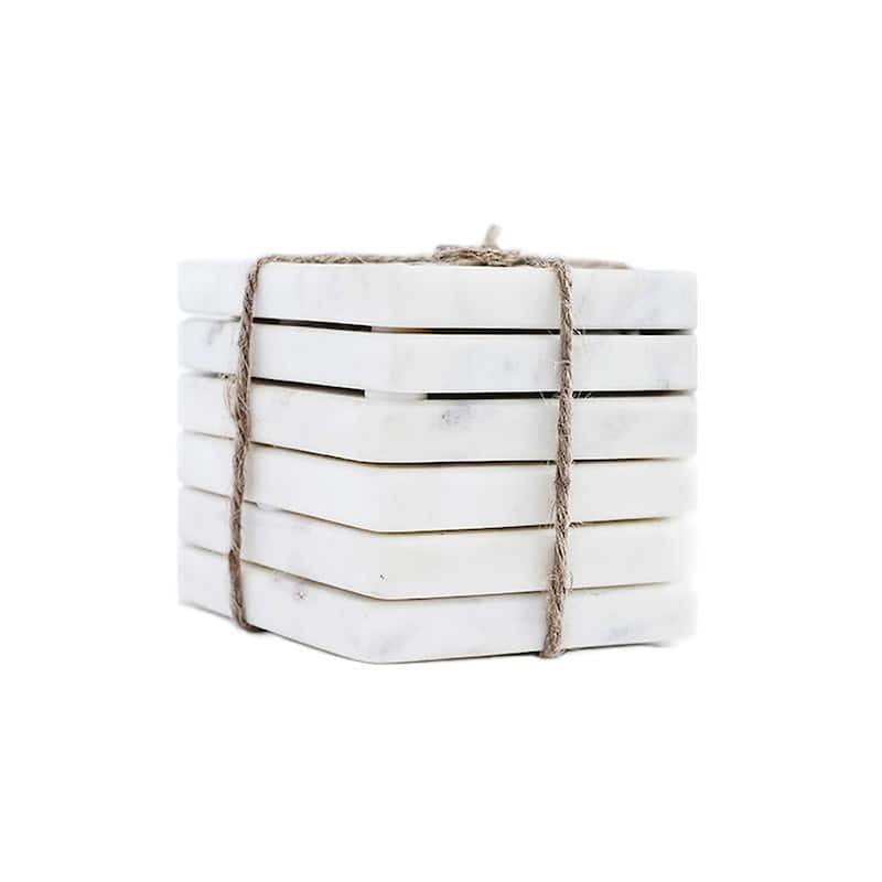 Caravan Marble Hexagon Coasters (Pack of 4)