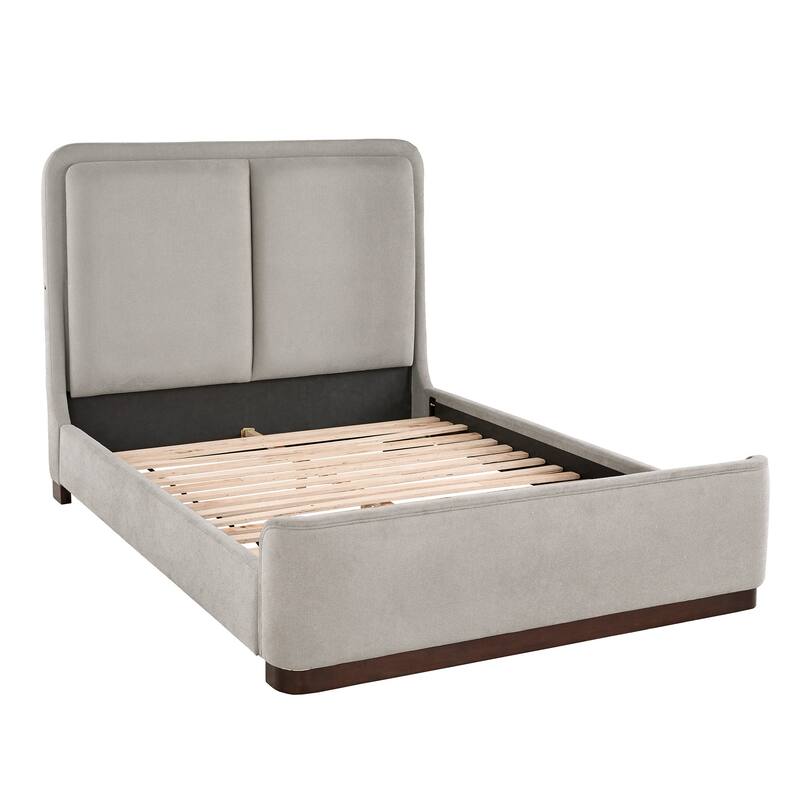 Noe Fabric Upholstered LED Platform Bed by iNSPIRE Q Modern