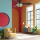 preview thumbnail 3 of 13, River of Goods Costello 3-blade 42-inch Modern Indoor Ceiling Fan with Mosaic Glass Shade and Remote Control