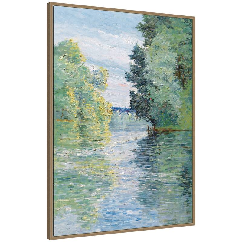 Kate and Laurel Le Petit by Nostalgia Prints Framed Canvas Wall Art Print - 28 x 38